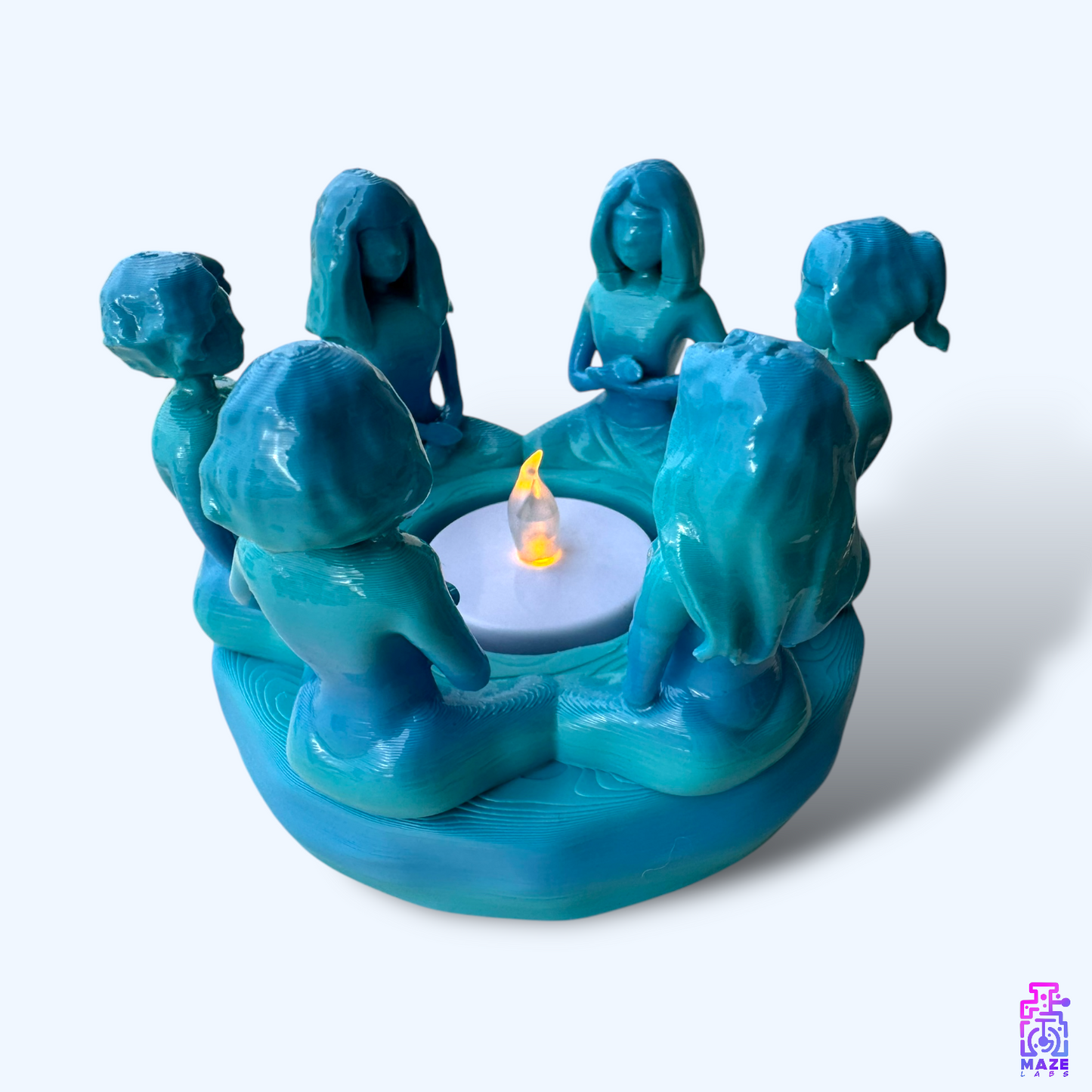 FLAME SISTERS | Tealight holder (with candle) (M)
