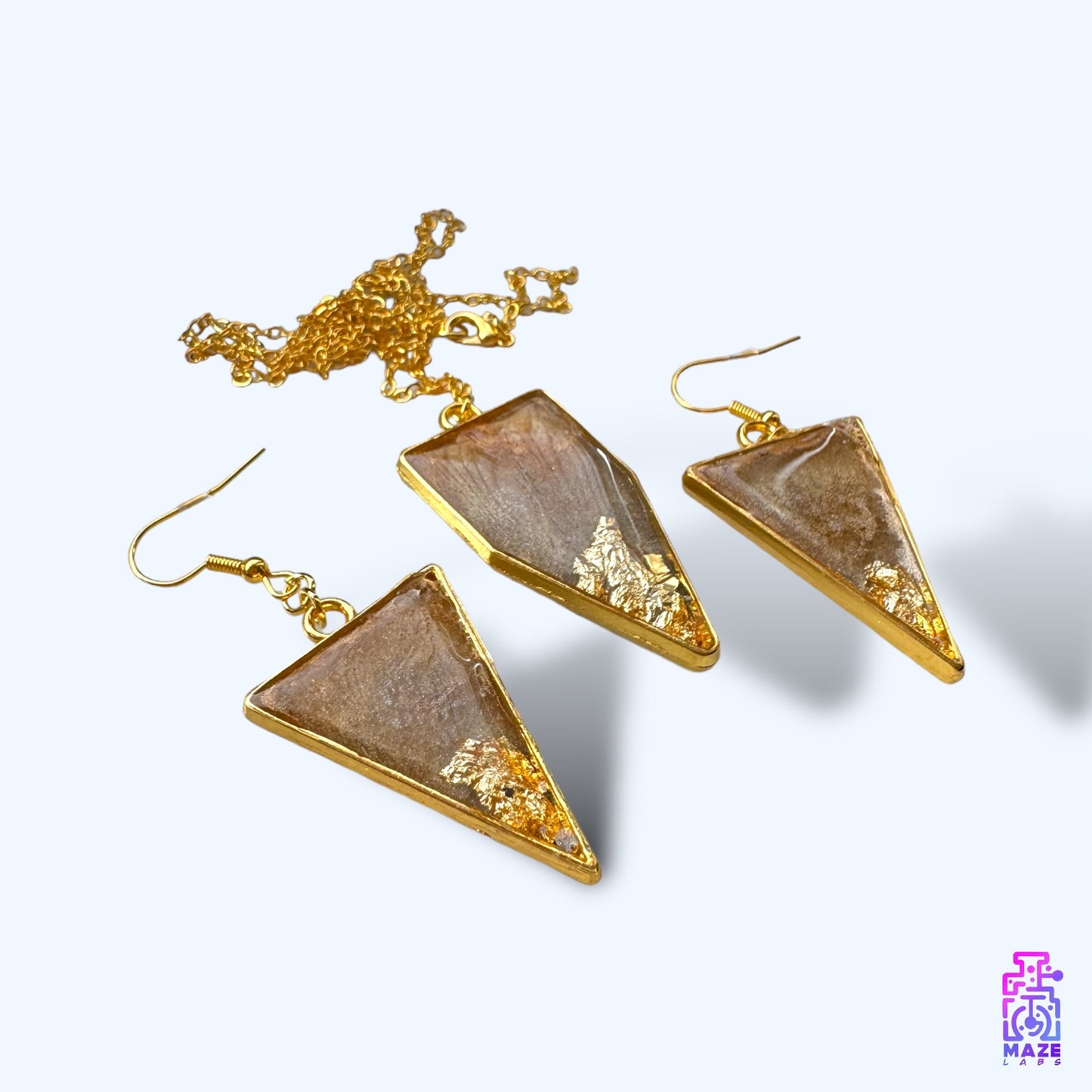 GOLDEN SHARDS | Necklace & Earrings Set