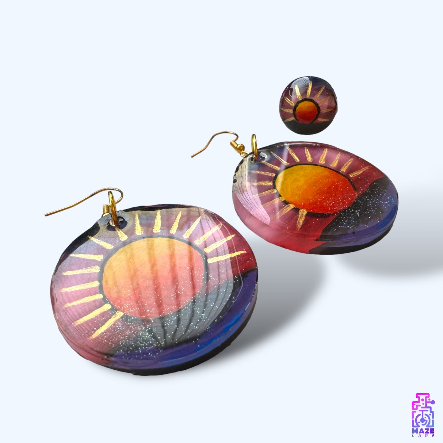 COSMIC SUNSET | Ring & Earrings Set