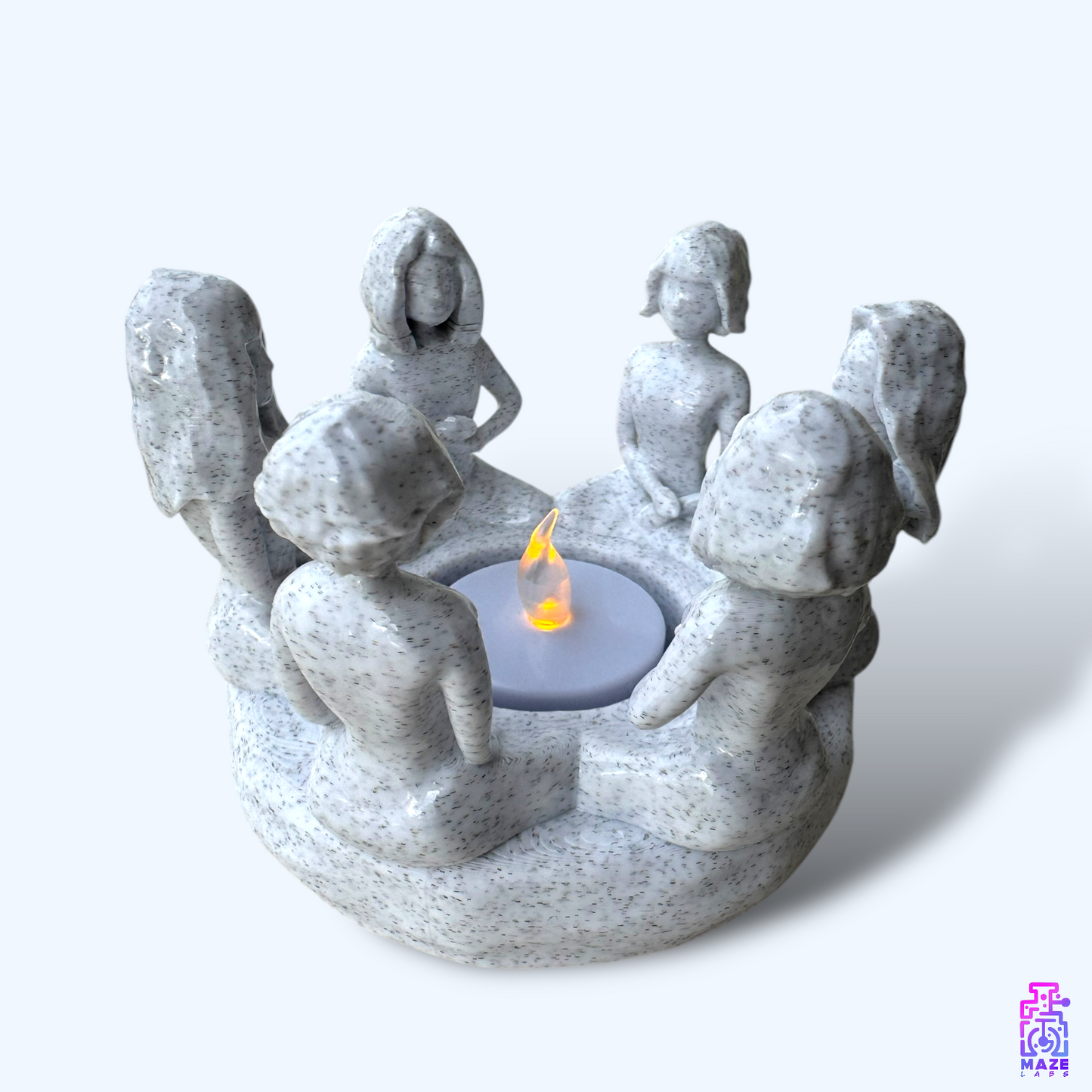 FLAME SISTERS | Tealight holder (with candle) (M)