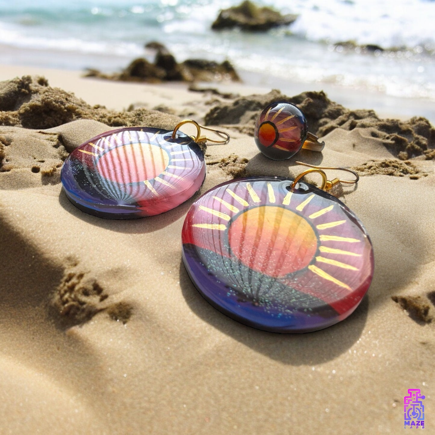 COSMIC SUNSET | Ring & Earrings Set