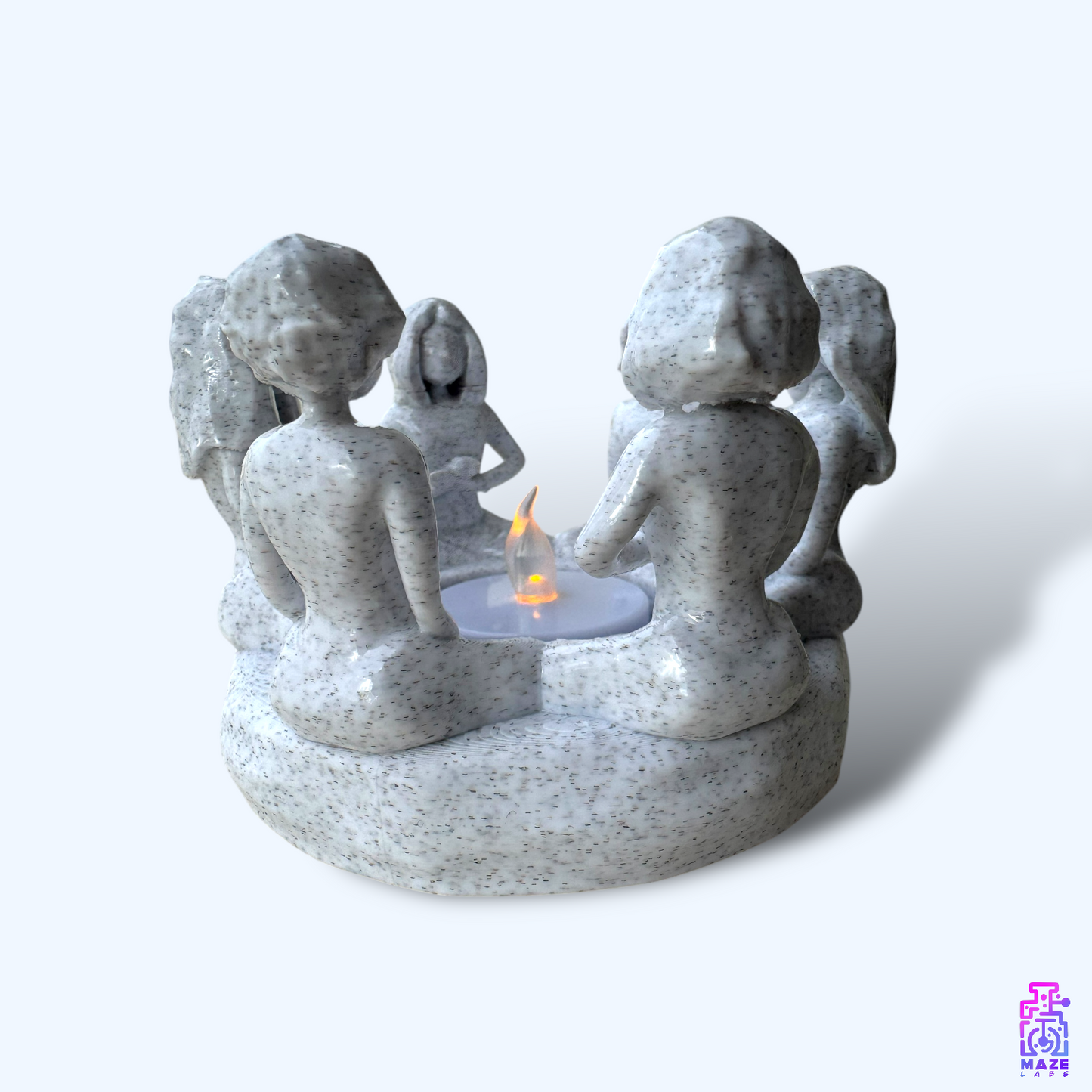 FLAME SISTERS | Tealight holder (with candle) (M)