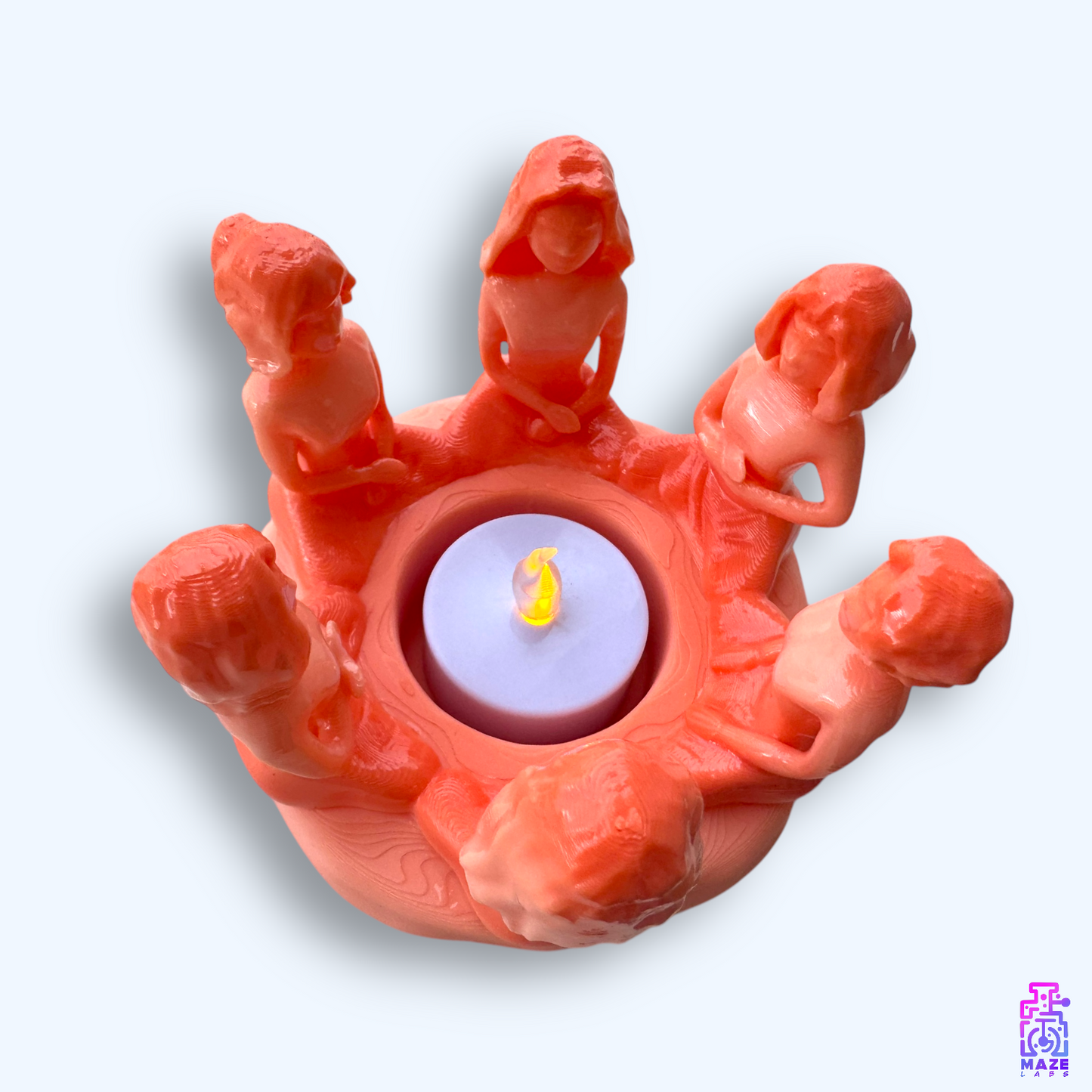 FLAME SISTERS | Tealight holder (with candle) (M)