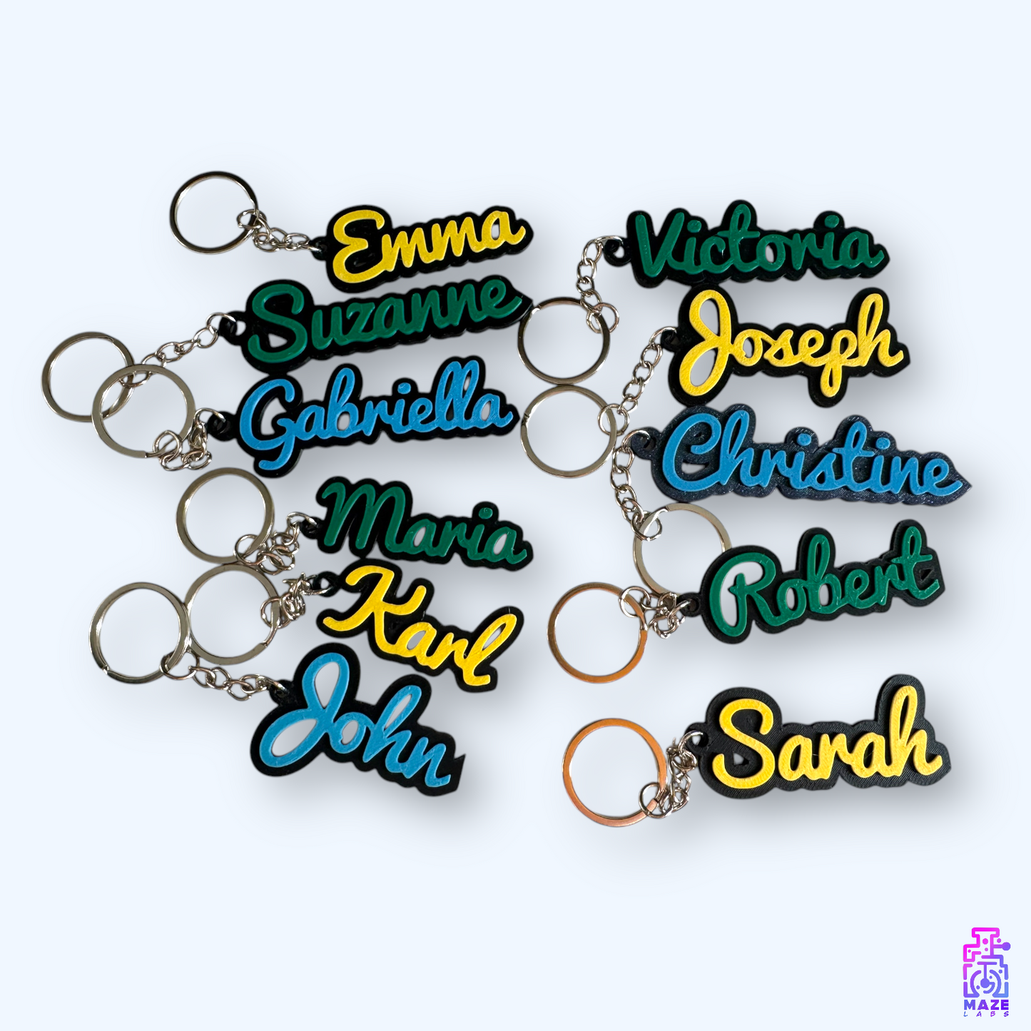 Custom Name Keychains