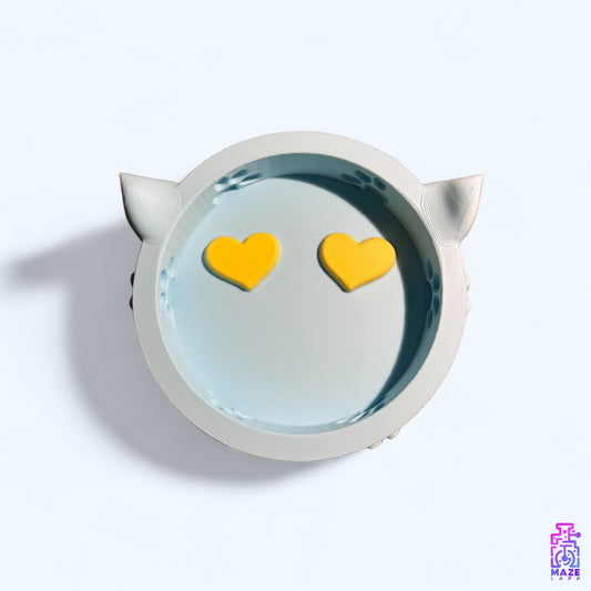 Heart-Eyed Cat Bowl